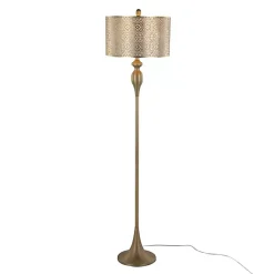 Kirklands Home Floor Lamps|Metal Ashland Floor Lamp Gold
