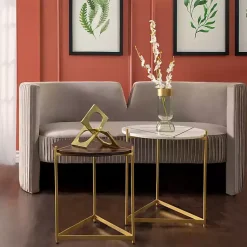 Sale Metal Linked Squares Sculpture Statues & Figurines