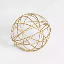 Clearance Gold Metal Wire Orb, 5 in. Bowl Filler
