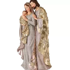 Outlet Gold Metallic Floret Holy Family Christmas Decorations