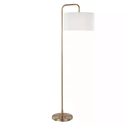 Kirklands Home Floor Lamps|Gold Modern Arch Floor Lamp White