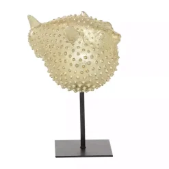 New Gold Puffer Fish Sculpture Statues & Figurines