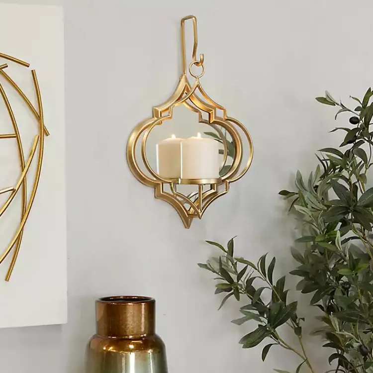New Quatrefoil Mirrored Wall Sconce Sconces