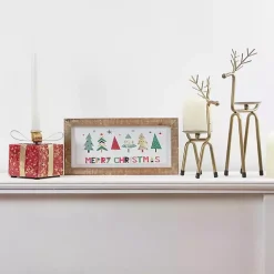 Outlet Reindeer Pillar Candle Holder, 13 in. Christmas Decorations