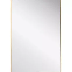 Kirklands Home Framed Mirrors|Simple Frame Rectangle Wall Mirror Gold