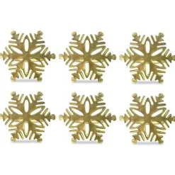 Online Snowflake Napkin Rings, Set of 6 Christmas Dining & Entertaining