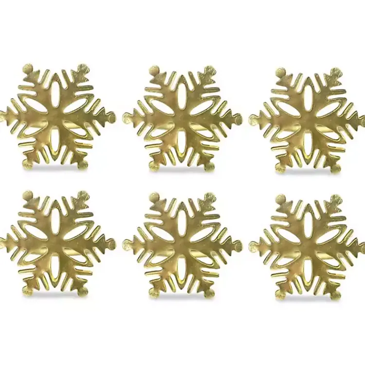 Online Snowflake Napkin Rings, Set of 6 Christmas Dining & Entertaining