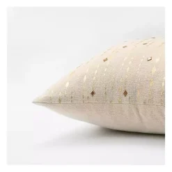 Online Gold Studded Stripe Pillow Pillows
