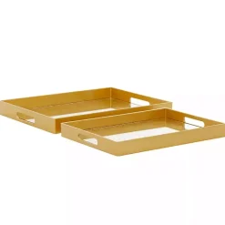 Online Sun Star 2-pc. Mirrored Tray Set Decorative Trays