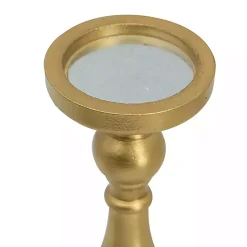 Outlet Wood Spindle Taper Candle Holders, Set of 5 Candle Holders