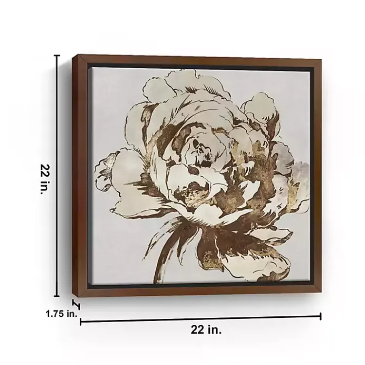 Kirklands Home Framed Art|Golden Blossom I Framed Canvas Art Print