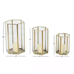 New en Geometric 3-pc. Decorative Lantern Set Lanterns