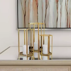 New en Geometric 3-pc. Decorative Lantern Set Lanterns