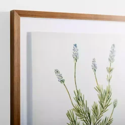 Kirklands Home Framed Art|Golden Leaves Herbs Lavender Framed Art Print