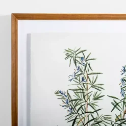 Kirklands Home Framed Art|Golden Leaves Herbs Rosemary Framed Art Print