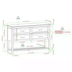 Kirklands Home Cabinets & Sideboards|Graphite Wood Storage Buffet with Faux Marble Top