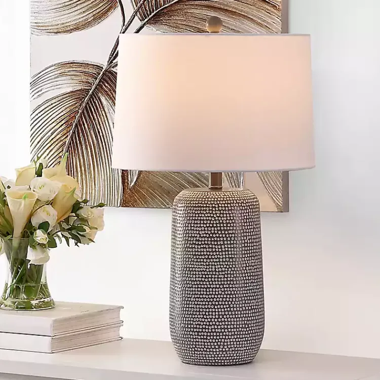 Kirklands Home Table Lamps|Gray & Dots Celvin Table Lamp White