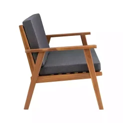 Kirklands Home Outdoor Sets|Acacia Wood 4-pc. Outdoor Living Set Gray