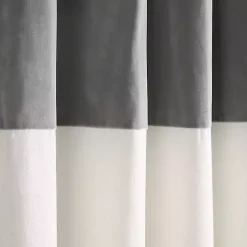 Kirklands Home Curtains & Drapes|and Ivory Millie Curtain Panel Set, 84 in. Gray