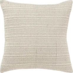 New Gray and Natural Sea Striped Pillow Pillows
