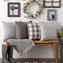 Best and White Check Pillow Covers, Set of 4 Pillows