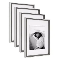 Kirklands Home Gallery Wall Frames|Gray and White 4-pc. Gallery Wall Frame Set