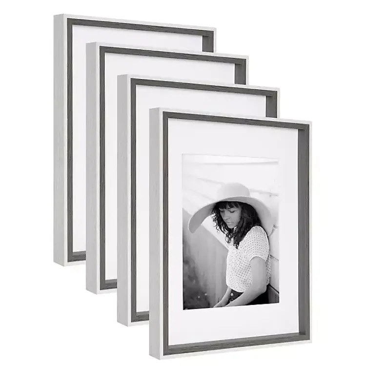 Kirklands Home Gallery Wall Frames|Gray and White 4-pc. Gallery Wall Frame Set