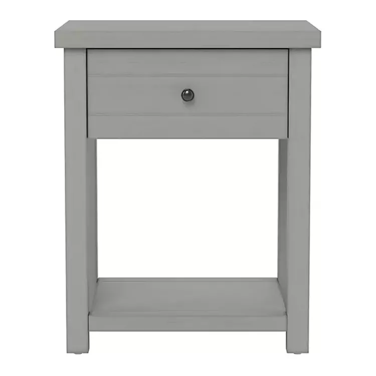 Kirklands Home Accent & End Tables|Bailie Wooden Side Table Gray