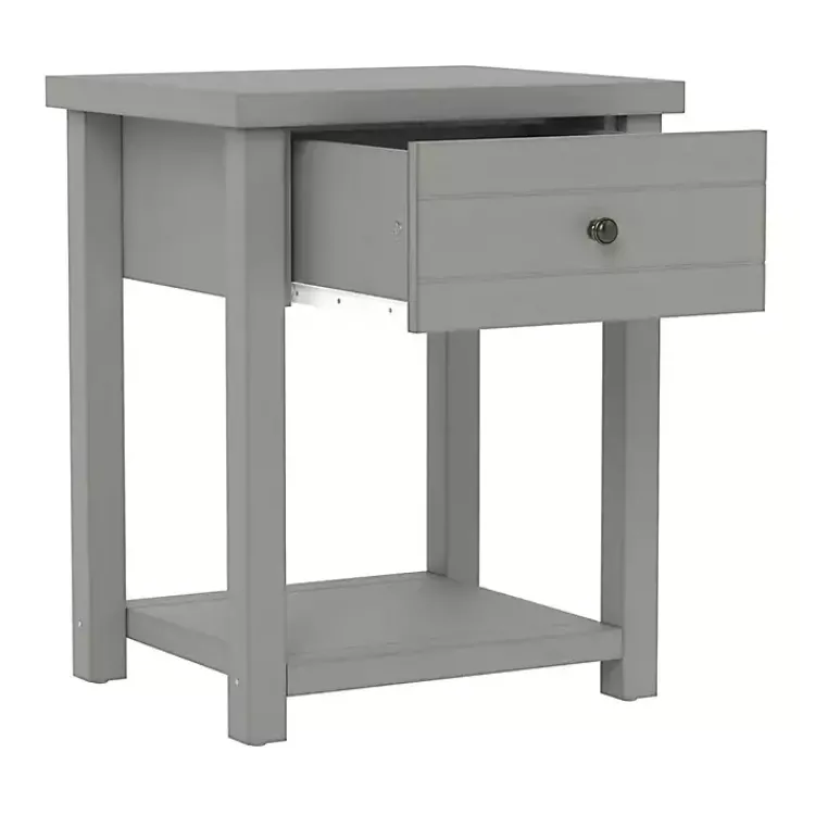 Kirklands Home Accent & End Tables|Bailie Wooden Side Table Gray