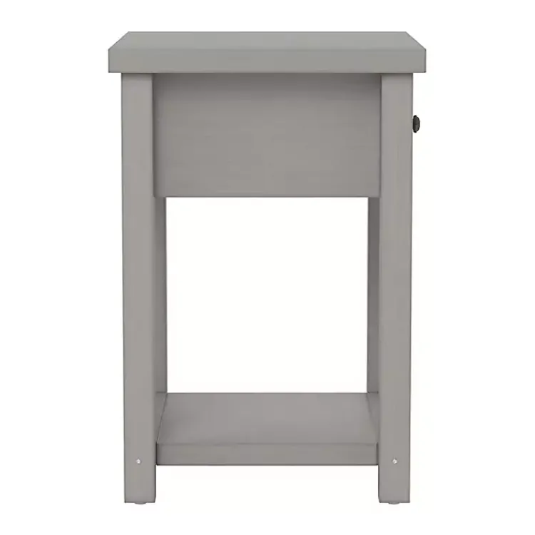 Kirklands Home Accent & End Tables|Bailie Wooden Side Table Gray