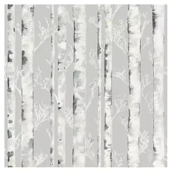 Kirklands Home Wall Murals & Wallpaper|Birch Peel & Stick Wallpaper Gray