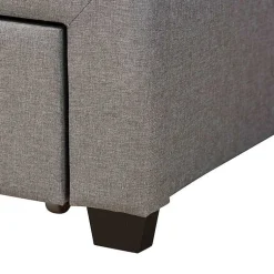 Kirklands Home Beds & Headboards|Braylon Upholstered 3-Drawer Queen Bed Gray