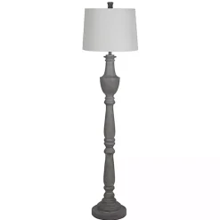 Kirklands Home Floor Lamps|Carved Urn Floor Lamp Gray