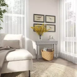 Kirklands Home Console Tables|Carved Wood Console Table Gray