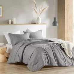 Kirklands Home Comforters|Chambray 3-pc. Full/Queen Comforter Set Gray