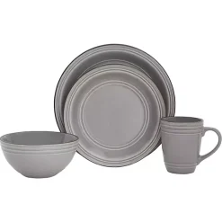 Kirklands Home Dinnerware|Charisma 16-pc. Dinnerware Set Gray