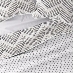 Kirklands Home Quilts|Gray Chevron Reversible 2-pc. Twin Quilt Set