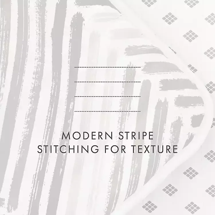 Kirklands Home Quilts|Gray Chevron Reversible 3-pc. Queen Quilt Set