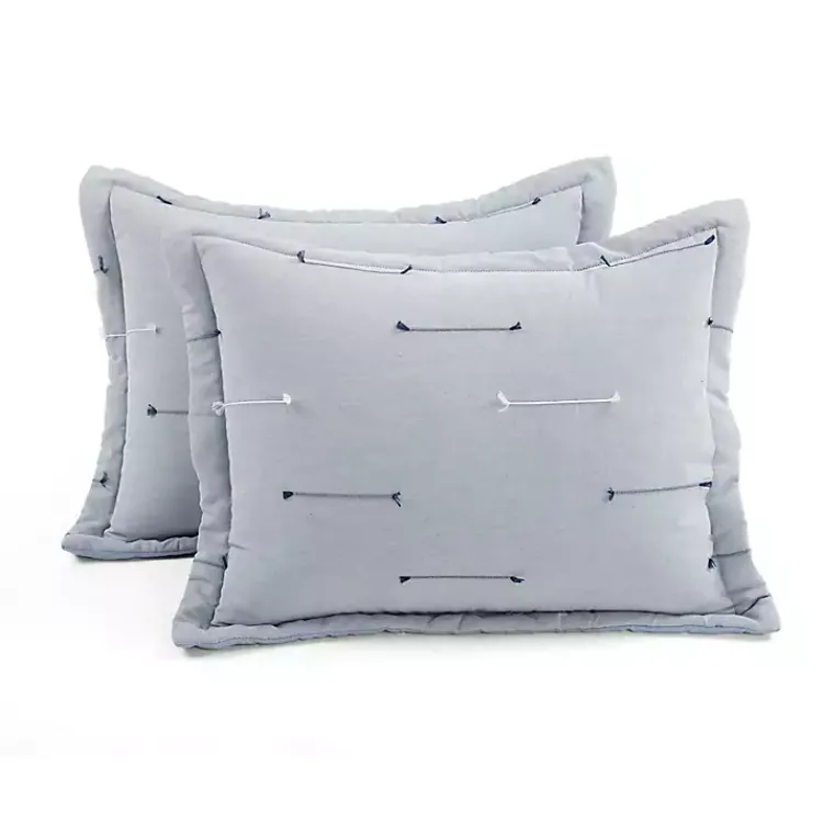 Kirklands Home Comforters|Clip Jacquard 3-pc. Full/Queen Comforter Set Gray