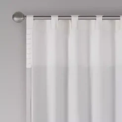 Kirklands Home Curtains & Drapes|Gray Color Block Striped Curtain Panel, 84 in.