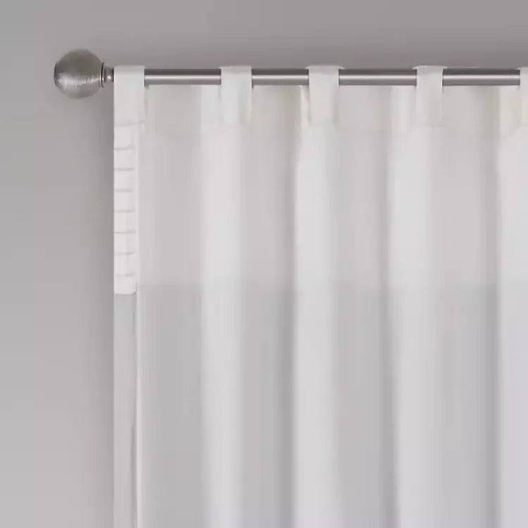 Kirklands Home Curtains & Drapes|Gray Color Block Striped Curtain Panel, 84 in.