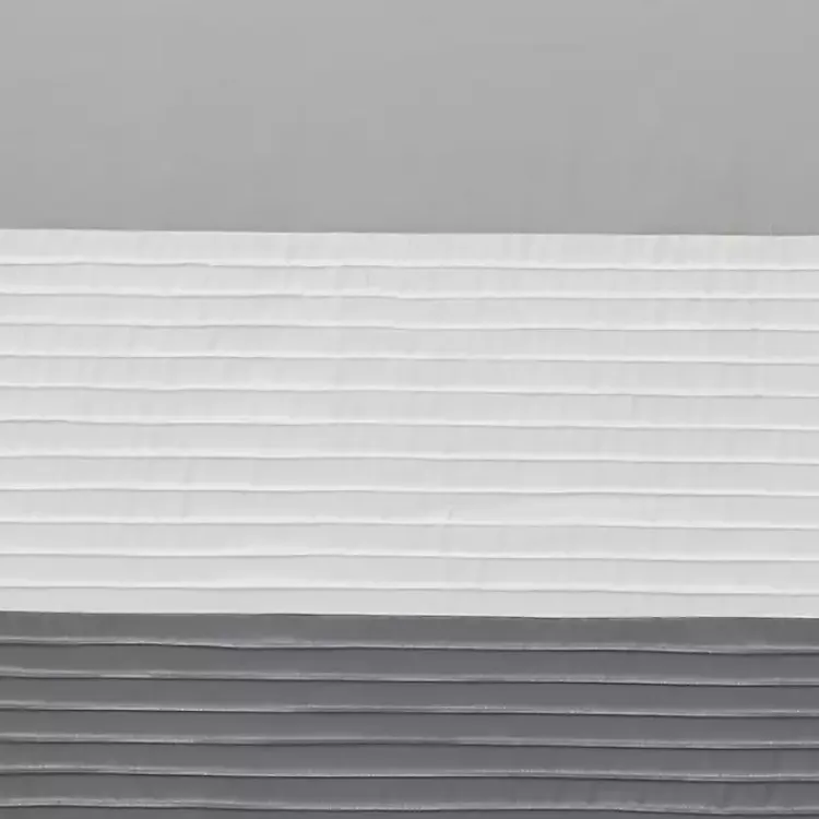 Kirklands Home Curtains & Drapes|Gray Color Block Striped Curtain Panel, 84 in.