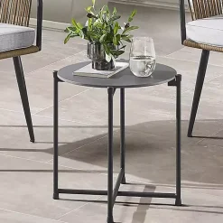 Kirklands Home Outdoor Tables|Concrete Top Outdoor Cocktail Table Gray