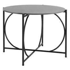 Kirklands Home Outdoor Tables|Gray Concrete Top Outdoor Bistro Table