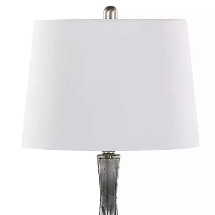 Kirklands Home Table Lamps|Crackle Glass Teardrop Table Lamps, Set of 2 Gray