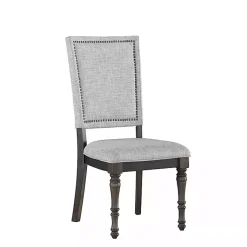 Kirklands Home Dining Chairs|Dawson Upholstered Dining Chairs, Set of 2 Gray