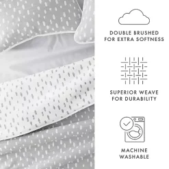 Kirklands Home Quilts|Gray Dotted Reversible 3-pc. Queen Quilt Set