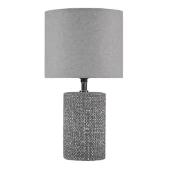 Kirklands Home Table Lamps|Embossed Ceramic Bayard Table Lamp Gray