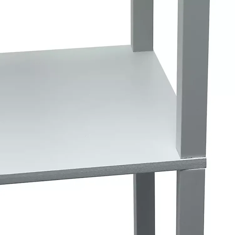 Kirklands Home Floor Lamps|Etagere Shelf Charging Floor Lamp Gray