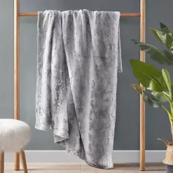 Discount Faux Fur Oversized Throw Blanket Blankets & Throws